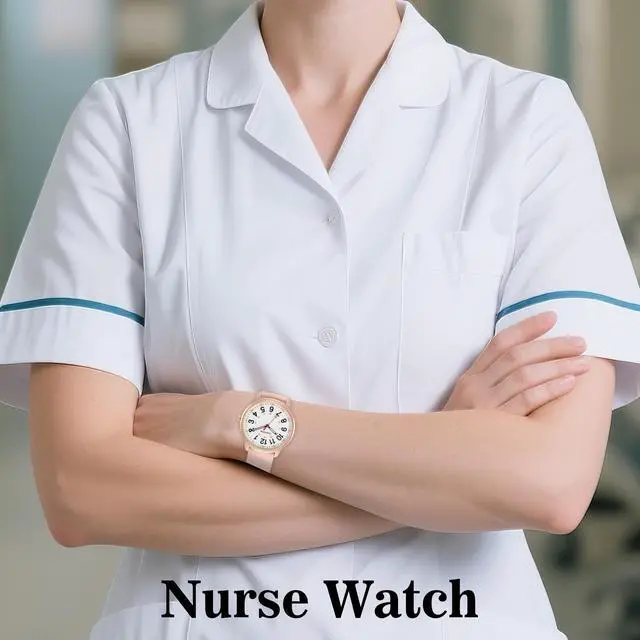 Alt view image 6 of 6 - Casotime 30M Waterproof Nurse Watch - Luminous Easy Read Dial, Second Hand & 24H Military Time, Durable Silicone Band for Nurses, Medical Professionals, Students - Men and Women