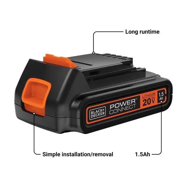 Alt view image 3 of 7 - 20V MAX Battery, 1.5Ah Lithium Ion Battery, Extended Runtime, Compatible with Tools, Outdoor Equipment and 20V Vacuums (LBXR20)