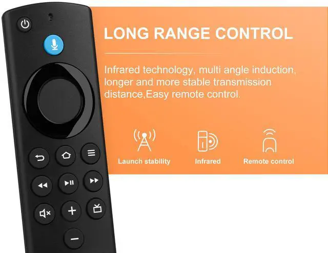 Alt view image 4 of 7 - Replacement Remote Control Compatible with Fire Smart TV Stick 4K(1st/2nd Gen)/TV Stick (2nd Gen/3rd Gen/Lite/4K Max), FireStick Remote for Smart TV 3rd Gen & Cube with Voice Controller