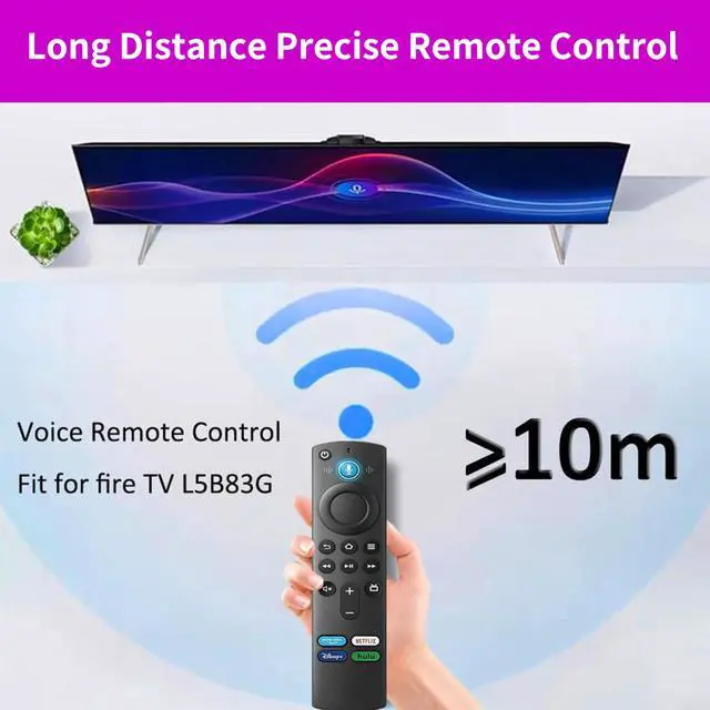 Alt view image 7 of 7 - Voice Remote Replacement (3rd Gen) Fit for All Fire-Series Smart TVs Cube/4K Max/4K/Stick/Stick Lite, Smart TV, Compatible Hisense, TCL, Insignia-Toshiba-Pioneer-Smart TV, Not for Roku/Sumsung