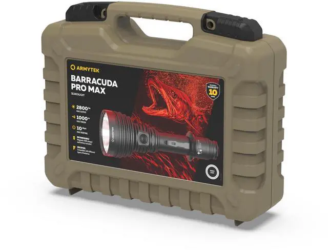 Alt view image 3 of 3 - Armytek Barracuda Pro Max (White light) Long-range LED Flashlight Lantern