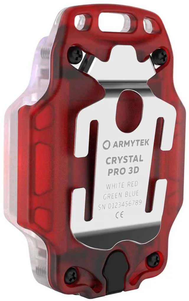 Alt view image 3 of 5 - Armytek Crystal Pro 3D Red (White, RGB) Rechargeable LED Keychain Flashlight Lantern