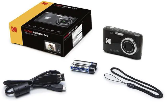 Alt view image 19 of 19 - Kodak PIXPRO FZ45 Friendly Zoom Digital Camera (Black)