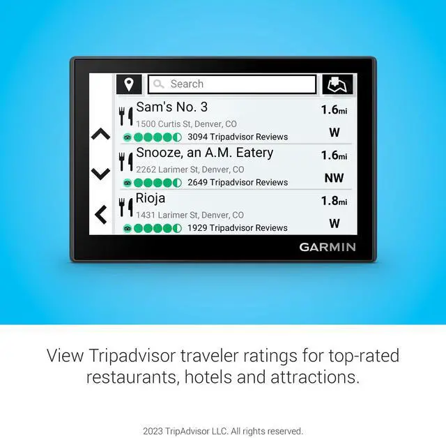 Alt view image 6 of 6 - Drive 53 GPS Navigator, High-Resolution Touchscreen, Simple On-Screen Menus and Easy-to-See Maps, Driver Alerts