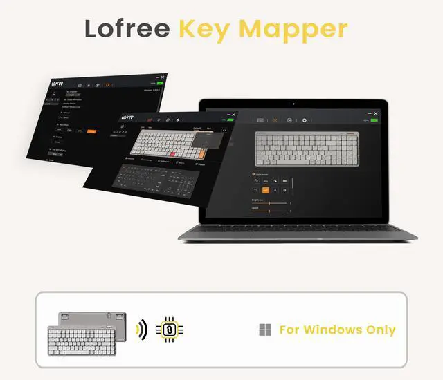 Alt view image 7 of 7 - Flow Lite 84 Keys Low Profile Mechanical Keyboard, 75% Swappable Rechargeable Wireless Keyboard with 2.4G Receiver, Bluetooth and Wired Connection for Windows, Mac/Specter Linear Switches (Off-White)