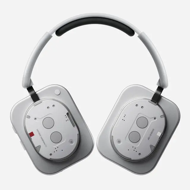 Alt view image 4 of 6 - Nothing Headphone (1) Hybrid Active Noise Cancelling Headphones, Wireless Over Ear Headphones with 6 MICS, Personalized Spatial Audio, Tuning by KEF, Up to 80 Hours Playtime, Bluetooth Headset White