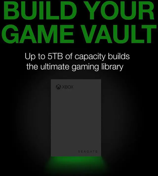 Alt view image 10 of 15 - Seagate Game Drive STKX5000403 5 TB Portable Hard Drive - External - Black - Gaming Console, Xbox, Xbox One Device Supported - USB 3.2 (Gen 1)