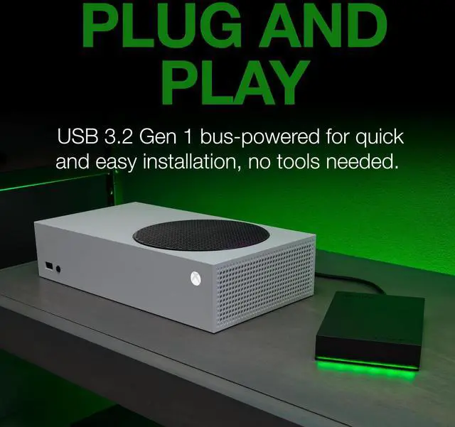 Alt view image 14 of 15 - Seagate Game Drive STKX5000403 5 TB Portable Hard Drive - External - Black - Gaming Console, Xbox, Xbox One Device Supported - USB 3.2 (Gen 1)