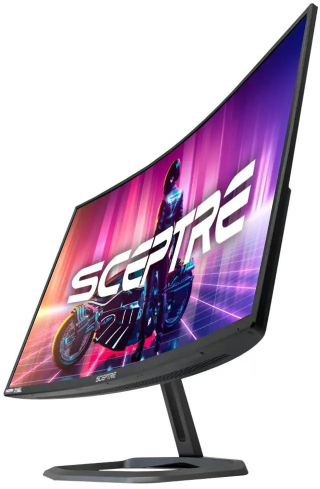 Alt view image 2 of 6 - Curved 32" FHD 1080p Gaming Monitor Up to 240Hz 1ms 99% sRGB AMD FreeSync Premium Build-in Speakers, HDMI x3 Displayport Machine Black (C325B-FWD240)
