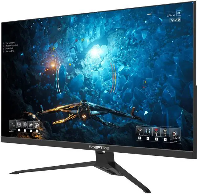 Alt view image 17 of 20 - Sceptre IPS 27 inch Gaming LED Monitor up to 165Hz 144Hz 1ms DisplayPort HDMI, FreeSync FPS RTS Build-in Speakers Gunmetal Black 2021 (E275B-FPT165)