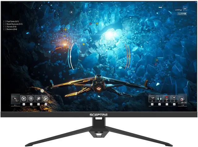 Alt view image 18 of 20 - Sceptre IPS 27 inch Gaming LED Monitor up to 165Hz 144Hz 1ms DisplayPort HDMI, FreeSync FPS RTS Build-in Speakers Gunmetal Black 2021 (E275B-FPT165)