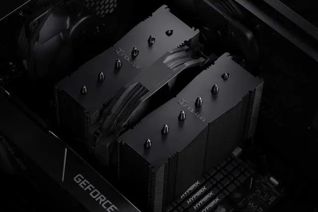 Alt view image 14 of 14 - Noctua NH-D15S chromax.Black, Premium Dual-Tower CPU Cooler with NF-A15 PWM 140mm Fan (Black)