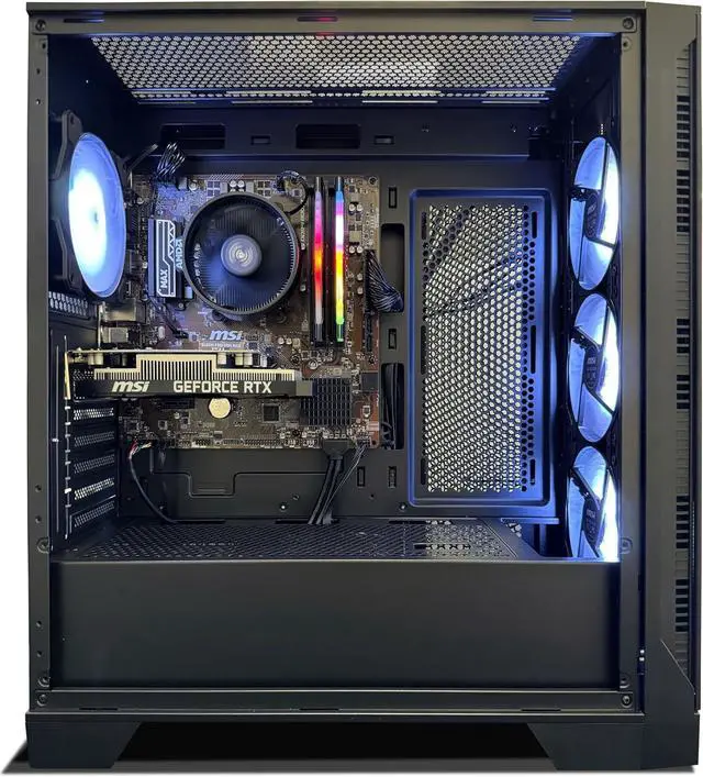 Alt view image 8 of 9 - NSX GAMING PC Desktop - Ryzen 5 5500, Nvidia RTX 3050, 16Gb RAM 3600 RGB, SSD 512GB NVME, Win 11, WIFI Ready, MOUSE and KEYBOARD