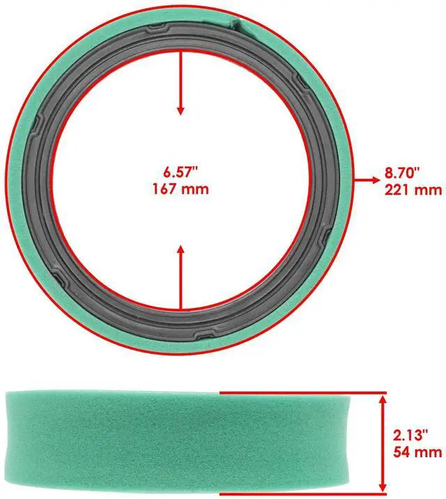 Alt view image 2 of 5 - Caltric HE1402628 HE140-2628 Air Filter For John Deere 316 317 318 420