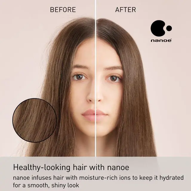 Alt view image 8 of 11 - Panasonic EH-NA67-W Nanoe Salon Hair Dryer with Oscillating QuickDry Nozzle (White)