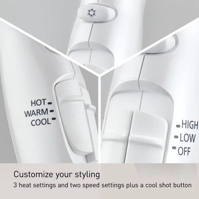 Alt view image 10 of 11 - Panasonic EH-NA67-W Nanoe Salon Hair Dryer with Oscillating QuickDry Nozzle (White)