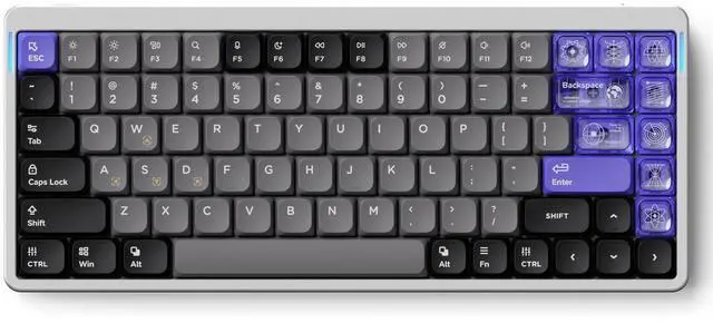 Main image of nuphy Air75 HE Rapid Trigger Wired Custom Magnetic Gaming Keyboard,RGB HotSwap, 84 Keys 75% Layout Adjustable Actuation Esports Low-Profile Hall Effect Keyboard (Magnetic Jade Switch)