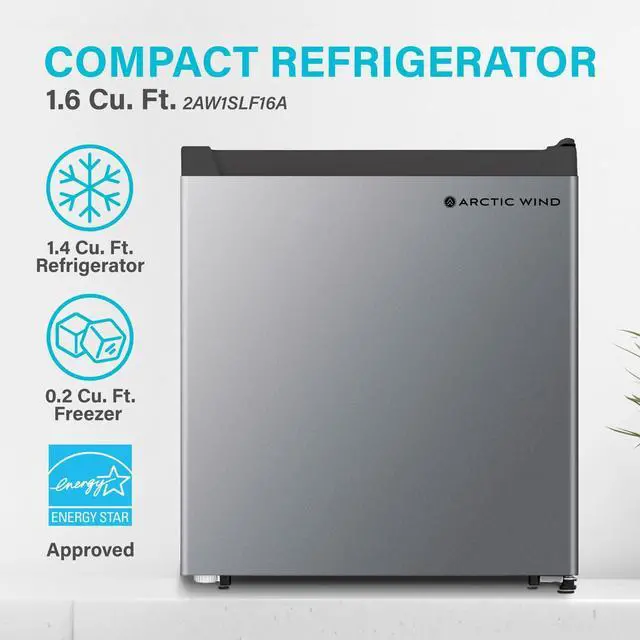 Alt view image 10 of 11 - 1.6 cuft Single Door Compact Refrigerator