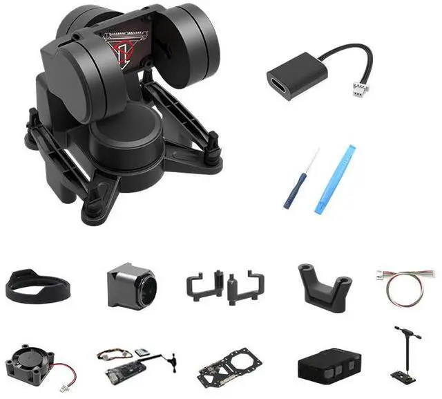 Main image of XF Robot -C-20T 3-Axis Gimbal High-Precision Stabilizer for O4 Pro/O4/O3, Walksnail Avatar/Moonlight, Analog Cameras, RC Cars & Fixed-Wing Planes C-20T O3 Yes