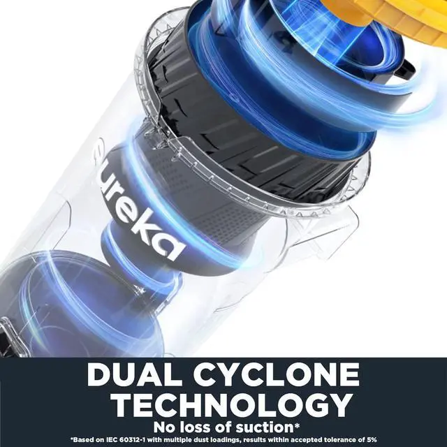 Alt view image 7 of 7 - Eureka Powerful Upright Vacuum Cleaner for Home Pet Hair, Lightweight Household Upright Vacuum for Carpet and Hard Floor, MaxSwivel Pro NEU350 with Pet Tool, Yellow