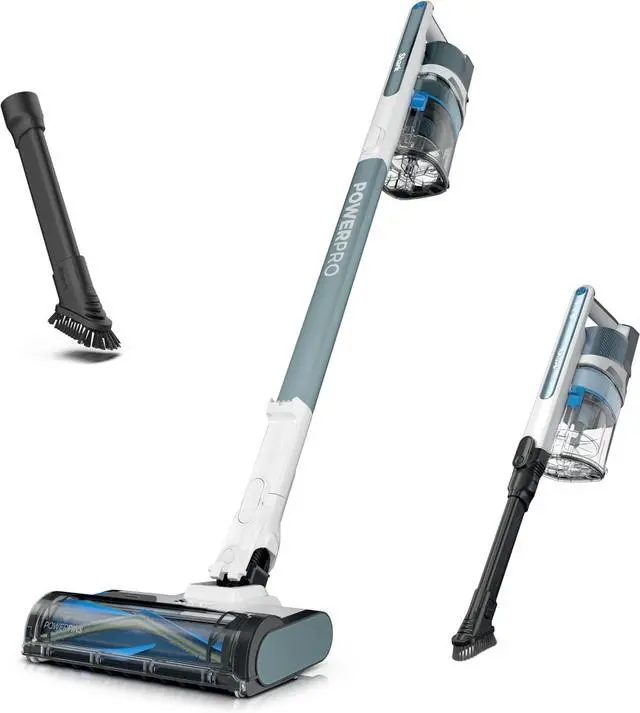Main image of Shark PowerPro Plus Cordless Stick Vacuum, Lightweight, Rechargeable, FloorDetect Technology, HEPA Filter, Up to 50-Minute Runtime, Powerful Pet Hair Pickup, Carpets & Hard Floors, Pure Water, IZ377H