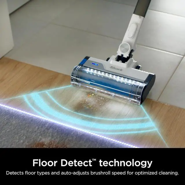 Alt view image 5 of 7 - Shark PowerPro Plus Cordless Stick Vacuum, Lightweight, Rechargeable, FloorDetect Technology, HEPA Filter, Up to 50-Minute Runtime, Powerful Pet Hair Pickup, Carpets & Hard Floors, Pure Water, IZ377H