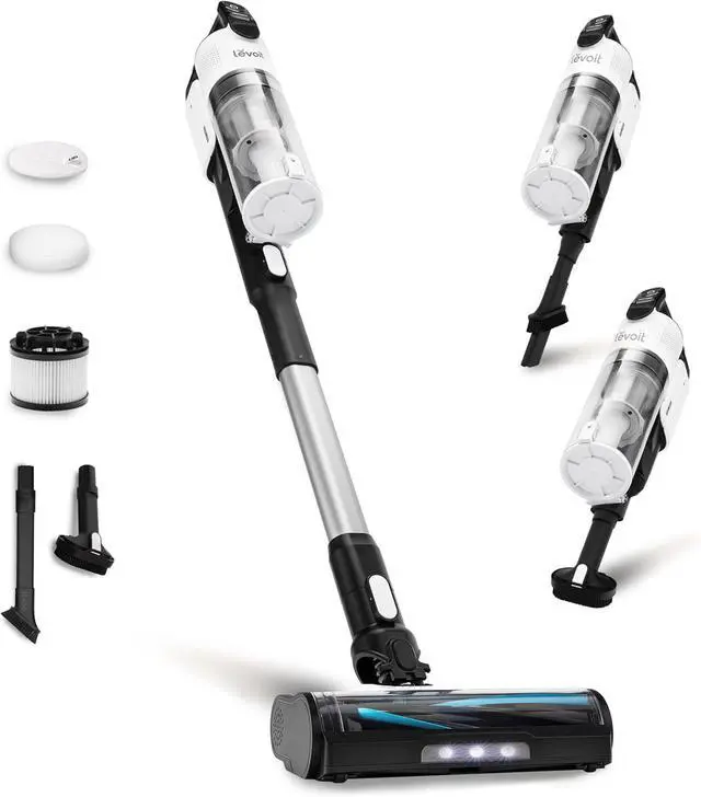 Main image of LEVOIT Cordless Vacuum Cleaner, Stick Vac with Tangle-Resistant Design, Up to 50 Minutes, Powerful Suction, Rechargeable, Lightweight, and Versatile for Carpet, Hard Floor, Pet Hair, LVAC-200