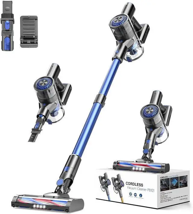 Main image of Cordless Vacuum Cleaner, Vacuum Cleaner for Home with 80000 RPM High-Speed Brushless Motor, Up to 40 Mins Runtime, 2 Adjustable Suction, Anti-Tangle, Lightweight Stick Vacuum for Hard Floor