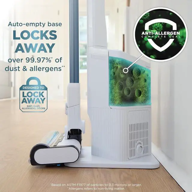 Alt view image 4 of 7 - Shark Clean & Empty Cordless Stick Vacuum  Lightweight Cordless Vacuum with Auto-Empty System, HEPA Filter, Portable, Rechargeable, Exclusive Motorized Hand Tool for Pet Hair, BU3523