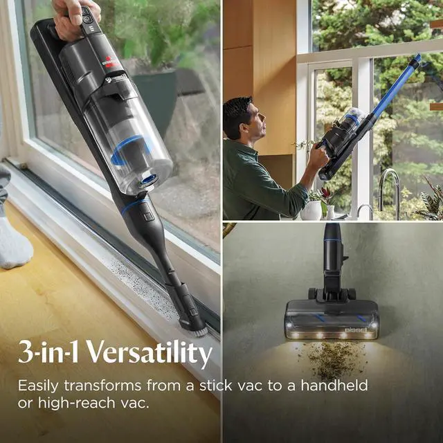 Alt view image 7 of 7 - Bissell PowerClean FurFinder 200W Self-Standing Cordless Vacuum w/Tangle Free Brush Roll, Strong Suction, Removeable Battery, Wall Mount, Upholstery Tool & Bright Headlights