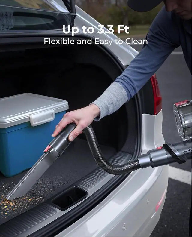 Alt view image 4 of 7 - Cordless Vacuum Cleaner 580W/48Kpa, Stick Vacuum Cleaners 65 Mins Max Runtime with Charging Dock, Self-Standing Handheld Vacuum with Touch Display, 6-in-1 Vacuum Cleaner for Carpet/Hard Floor/Pet Hair