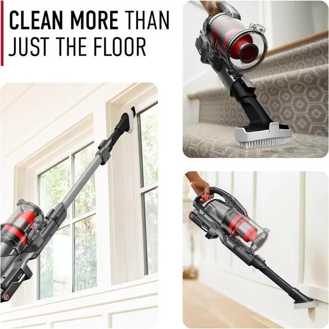 Alt view image 6 of 6 - Hoover ONEPWR WindTunnel Emerge Cordless Stick Vacuum Cleaner, Lightweight Stick Vac, Powerful and Quiet Cleaning, Self Standing, No Wall Mount Required, Cordless Vacuum Cleaners for Home Use