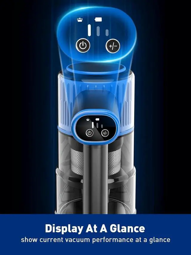 Alt view image 5 of 7 - Cordless Vacuum Cleaner, 8 in 1 Powerful Suction Lightweight Vacuum Cleaner for Home, LED Display, 3 Suction Modes, 45Mins Detachable Battery Vacuum for Hard Floor Carpet Pet Hair