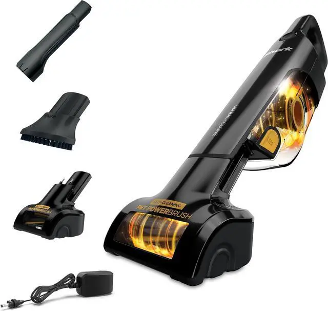 Main image of Shark UltraCyclone Pet Pro Plus Cordless Hand Vacuum, Powerful Suction, Handheld Vacuum for Car & Home, Pet Power Brush, Crevice Tool, Scrubbing Brush, XL Dust Cup, Black, CH951