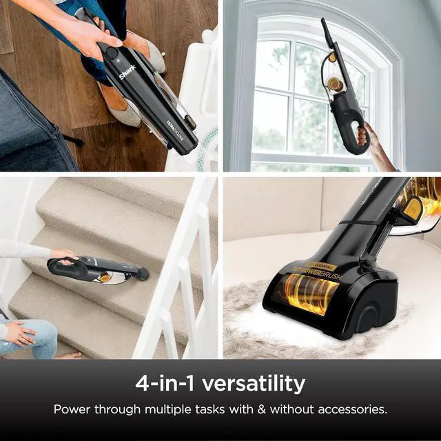 Alt view image 2 of 7 - Shark UltraCyclone Pet Pro Plus Cordless Hand Vacuum, Powerful Suction, Handheld Vacuum for Car & Home, Pet Power Brush, Crevice Tool, Scrubbing Brush, XL Dust Cup, Black, CH951