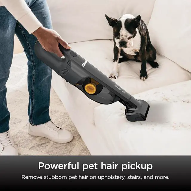 Alt view image 4 of 7 - Shark UltraCyclone Pet Pro Plus Cordless Hand Vacuum, Powerful Suction, Handheld Vacuum for Car & Home, Pet Power Brush, Crevice Tool, Scrubbing Brush, XL Dust Cup, Black, CH951