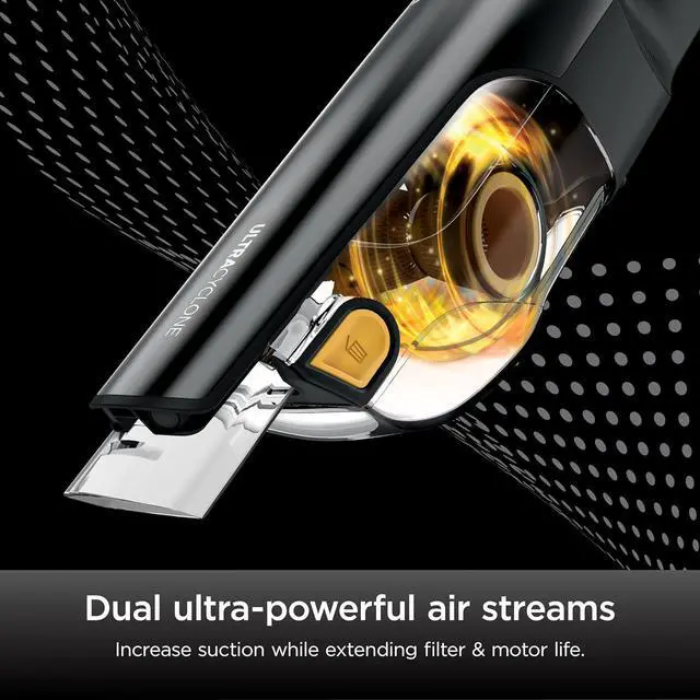 Alt view image 6 of 7 - Shark UltraCyclone Pet Pro Plus Cordless Hand Vacuum, Powerful Suction, Handheld Vacuum for Car & Home, Pet Power Brush, Crevice Tool, Scrubbing Brush, XL Dust Cup, Black, CH951