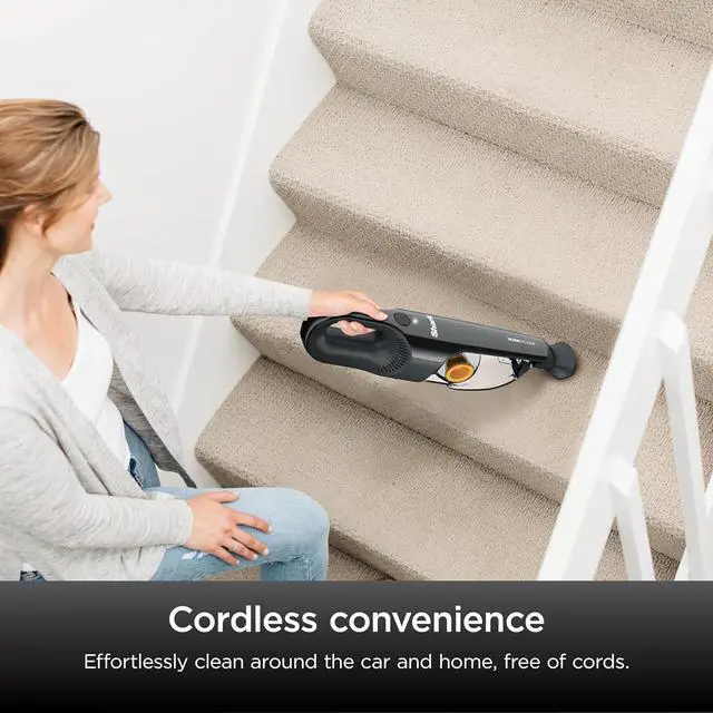 Alt view image 7 of 7 - Shark UltraCyclone Pet Pro Plus Cordless Hand Vacuum, Powerful Suction, Handheld Vacuum for Car & Home, Pet Power Brush, Crevice Tool, Scrubbing Brush, XL Dust Cup, Black, CH951
