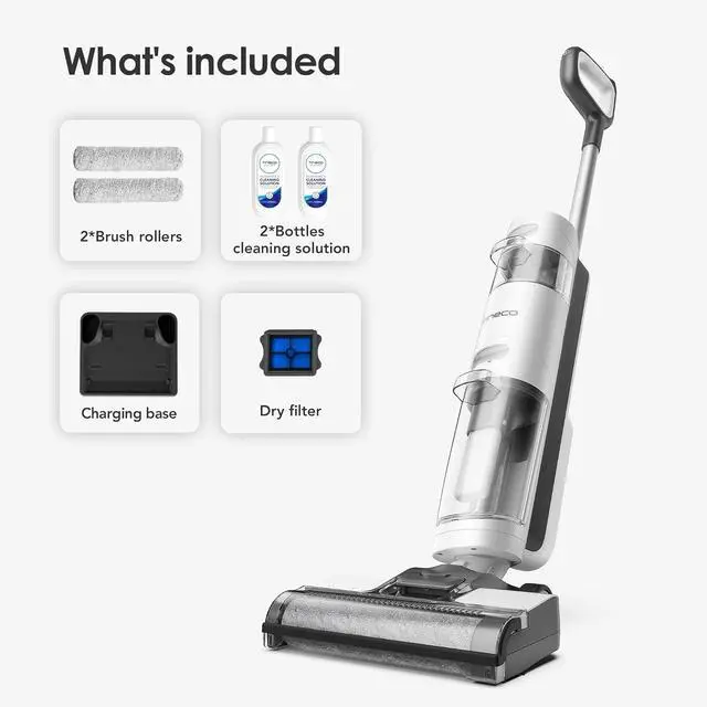 Alt view image 7 of 7 - Tineco iFLOOR 3 Breeze Complete Wet Dry Vacuum Cordless Floor Cleaner and Mop One-Step Cleaning for Hard Floors