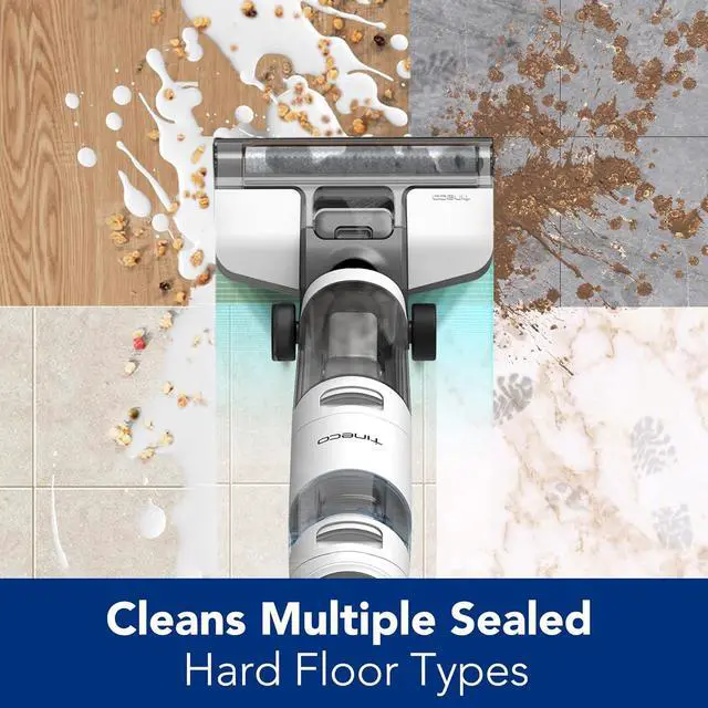 Alt view image 3 of 7 - Tineco iFLOOR 3 Breeze Complete Wet Dry Vacuum Cordless Floor Cleaner and Mop One-Step Cleaning for Hard Floors