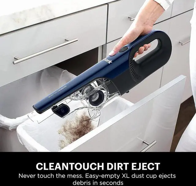 Alt view image 5 of 7 - Shark CH964AMZ 2-in-1 Cordless & Handheld Vacuum Ultracyclone System, Ultra-Lightweight and Portable for Car and Home, Washable Filter, XL Dust Cup, Crevice Tool & Scrubbing Brush, Blue