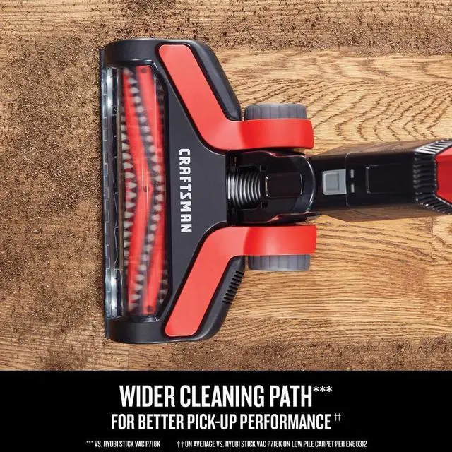 Alt view image 5 of 7 - CRAFTSMAN V20 Cordless Stick Vacuum Kit, Removable Battery Included (CMCVS001D1)