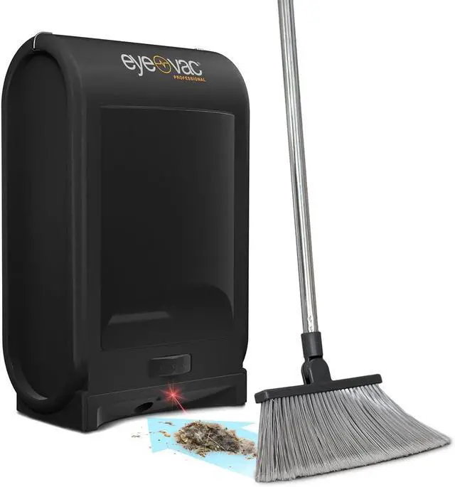 Main image of EyeVac Pro Touchless Vacuum Automatic Dustpan - Ultra Fast & Powerful - Great for Sweeping Salon Pet Hair Food Dirt Kitchen, Corded Canister Vacuum, Bagless, Automatic Sensors, 1400 Watt (Black)