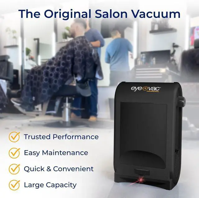 Alt view image 2 of 5 - EyeVac Pro Touchless Vacuum Automatic Dustpan - Ultra Fast & Powerful - Great for Sweeping Salon Pet Hair Food Dirt Kitchen, Corded Canister Vacuum, Bagless, Automatic Sensors, 1400 Watt (Black)