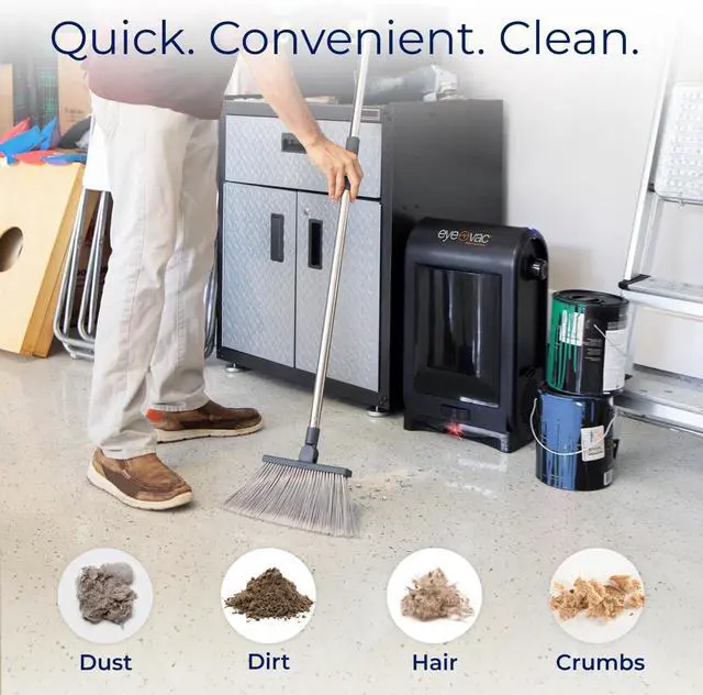 Alt view image 3 of 5 - EyeVac Pro Touchless Vacuum Automatic Dustpan - Ultra Fast & Powerful - Great for Sweeping Salon Pet Hair Food Dirt Kitchen, Corded Canister Vacuum, Bagless, Automatic Sensors, 1400 Watt (Black)