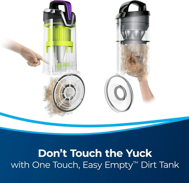 Alt view image 5 of 7 - BISSELL 24613 Pet Hair Eraser Turbo Plus Lightweight Vacuum, Tangle-Free Brush Roll, Powerful Pet Hair Pick-up, SmartSeal Allergen System, Specialized Pet Tools, Easy Empty Dirt Tank