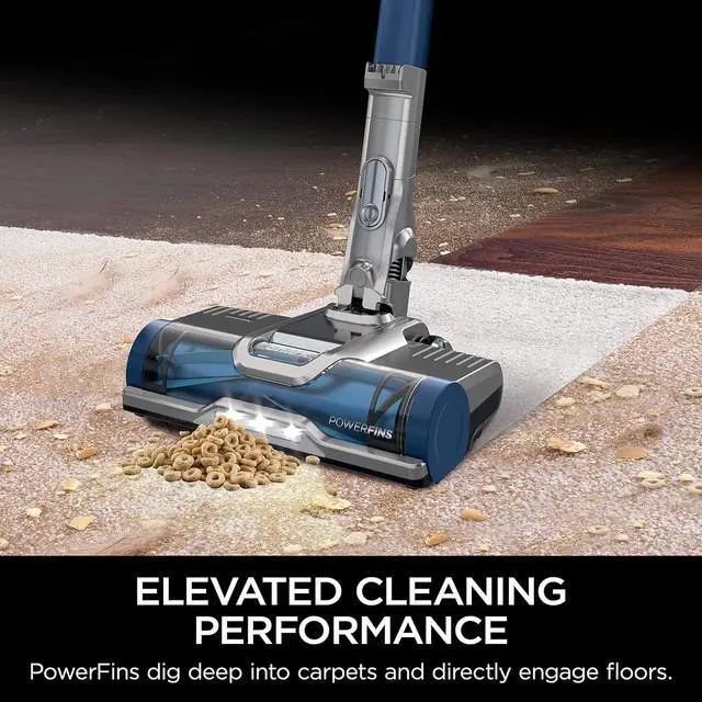Alt view image 2 of 7 - Shark Cordless Pet Plus Vacuum with HEPA Filter, Powerful Suction, Lightweight, 40min Runtime, Anti-Allergen Complete Seal, PowerFins, Self-Cleaning Brushroll, for Carpets & Hardfloors, Blue, IZ361H