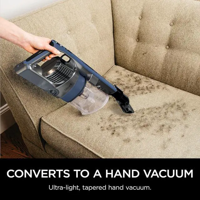 Alt view image 4 of 7 - Shark Cordless Pet Plus Vacuum with HEPA Filter, Powerful Suction, Lightweight, 40min Runtime, Anti-Allergen Complete Seal, PowerFins, Self-Cleaning Brushroll, for Carpets & Hardfloors, Blue, IZ361H