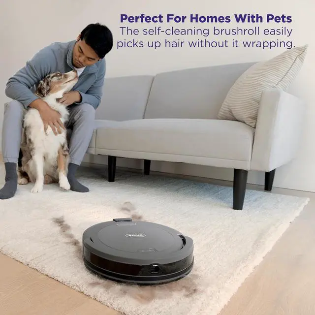 Alt view image 7 of 7 - Shark Navigator Robot Vacuum and Self-Empty Base with Bagless 60-Day Capacity Self-Empty Base, SmartPath Navigation, Powerful Pet Hair Pickup, Anti-Hair Wrap, For Carpets & Hard Floors, Grey, RV2120AE