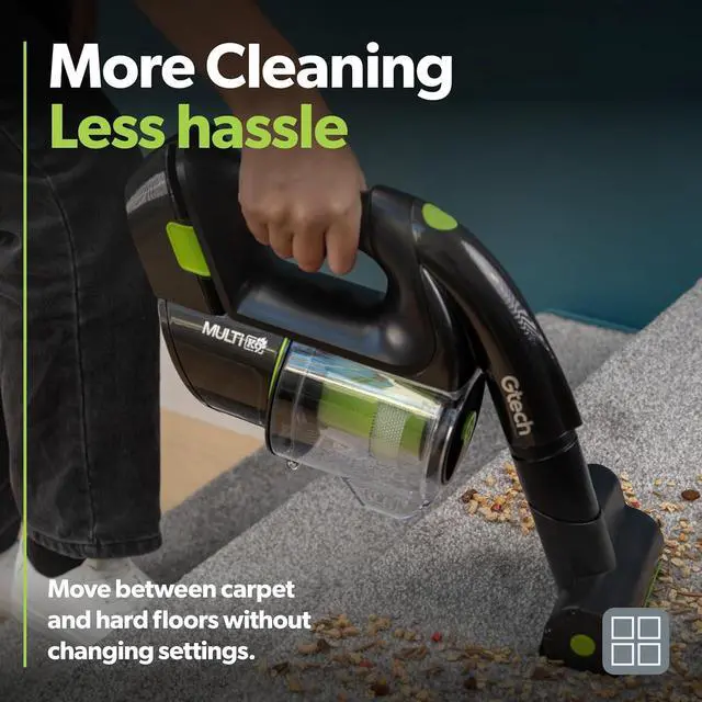 Alt view image 3 of 7 - Gtech Multi MK2 K9 Cordless Handheld Vacuum Cleaner - Portable Vacuum Cleaner for Car, Home, and More - Reinforced with Lightweight Aluminum - Rechargeable - Pet Vacuum